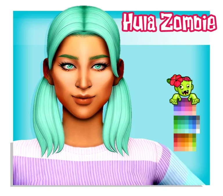 Enrique's Crush Hair Recolor - Noodles Sorbet Remix, Mesh Required (Free on Patreon)