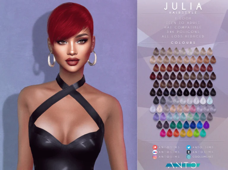 Julia Hairstyle by ANTO