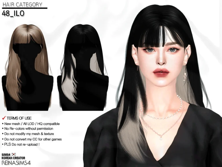 Ilo Hair by Reina Sims 4