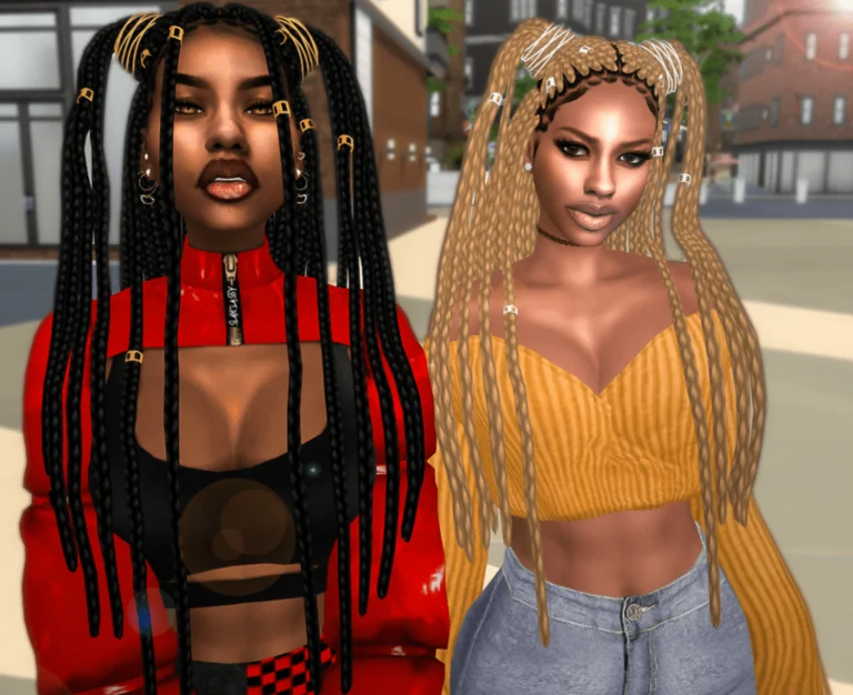 sims 4 ebonix hair Cleopatra