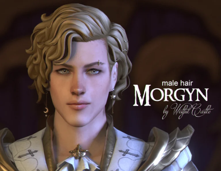 Male Hair Morgyn - sims 4 maxis match cC