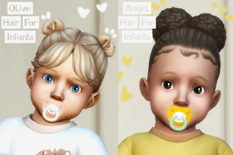 Olive & Angel Infant Hairs by RavenSim