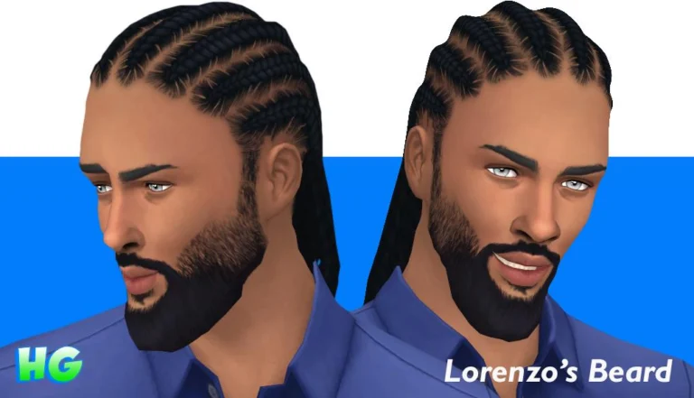 Lorenzo's Beard: Maxis Match, Teen-Elder, Hand-Painted, Original Mesh, Usage Terms
