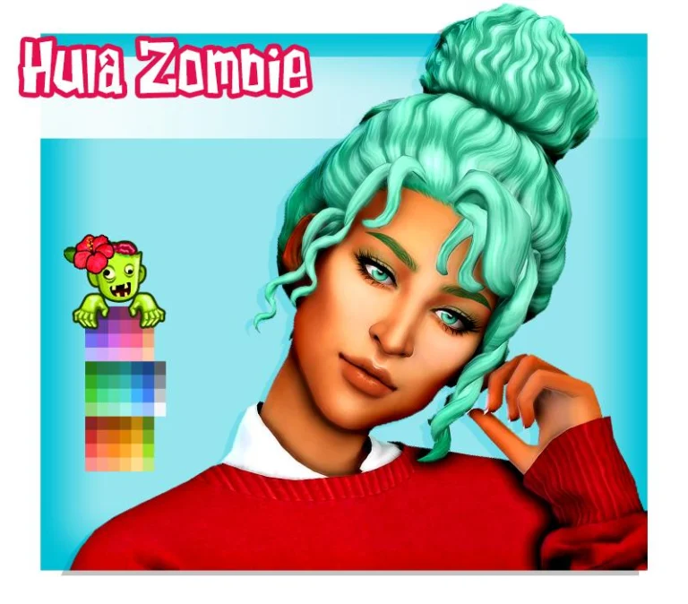 Glenda Hair Recolor in Noodles Sorbet - Mesh Required (Free on Patreon)