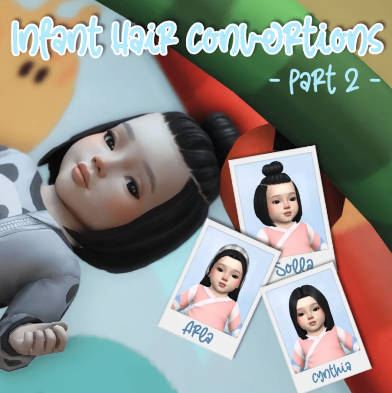 Infant Hair Conversions Part 2 by ILKI Sims