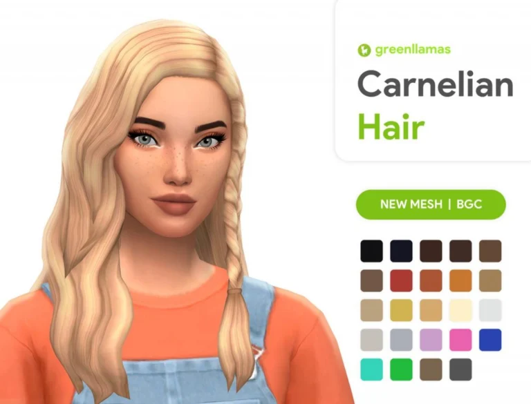One Side Parted Hair with One Side Braid [MM]
