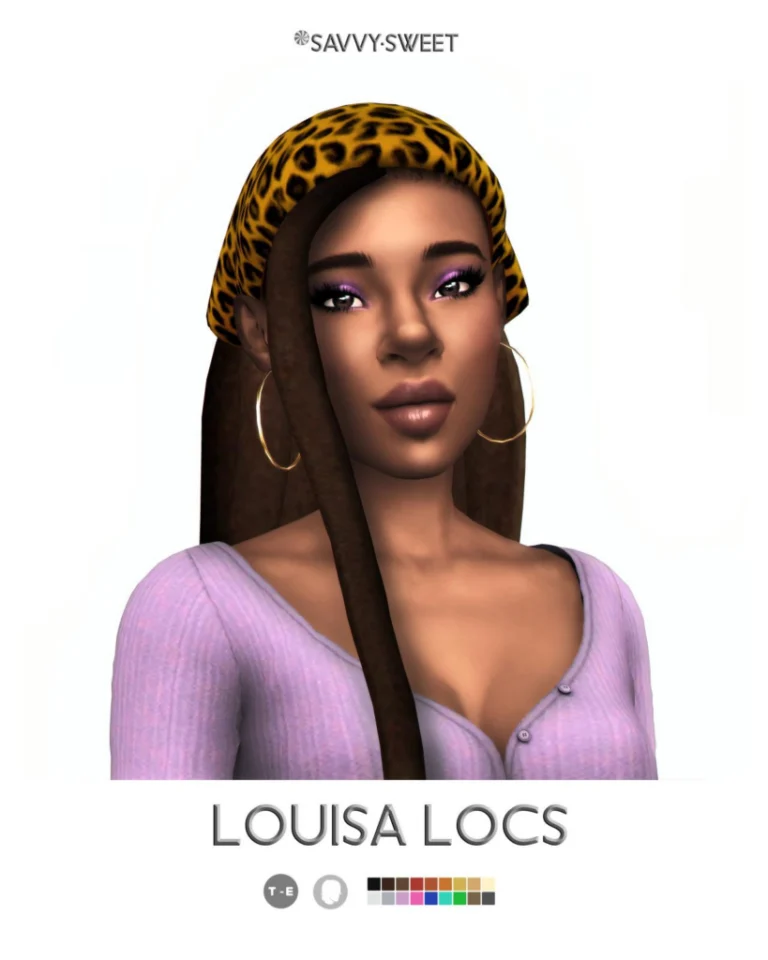 Louisa Locs Headscarf Accessory: 28 Swatches, BGC, Hat Category