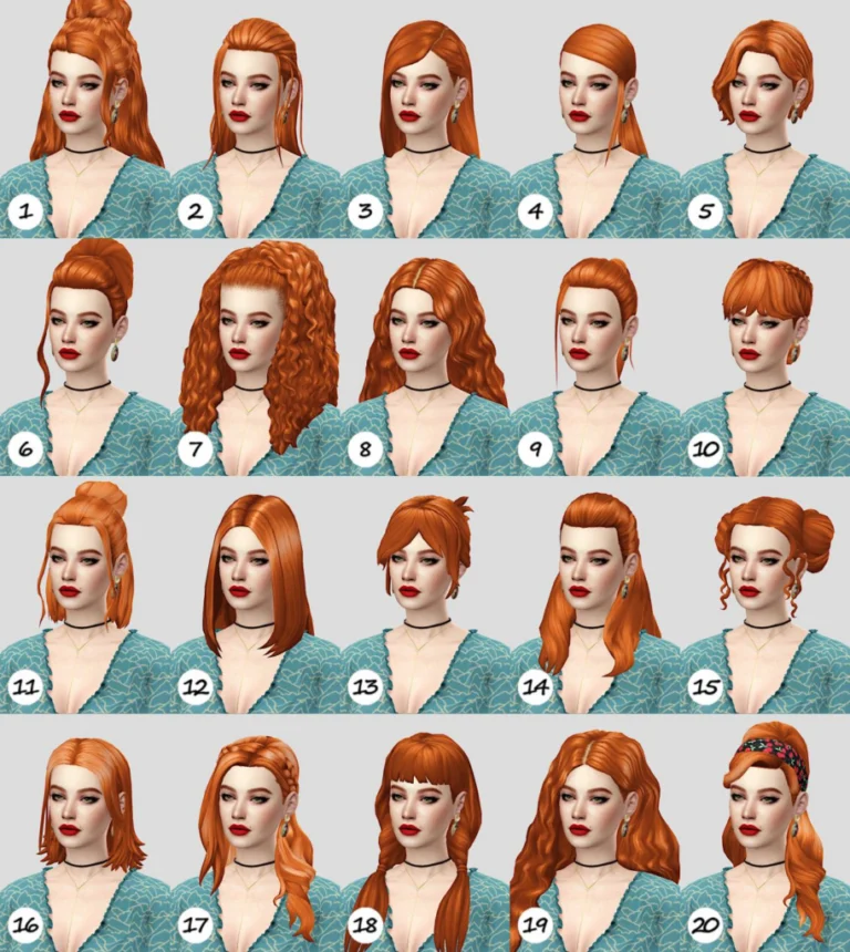 Candace's Natural Hair Recolors: 22 Styles by Linda West @candysims4