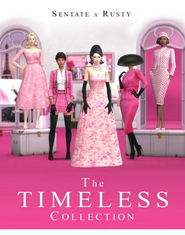 Classy and Elegant Outfit Pack (Dress / Sleeves / Hat / Beret / Heels / Necklace / Earrings / Hairstyle) [MM]