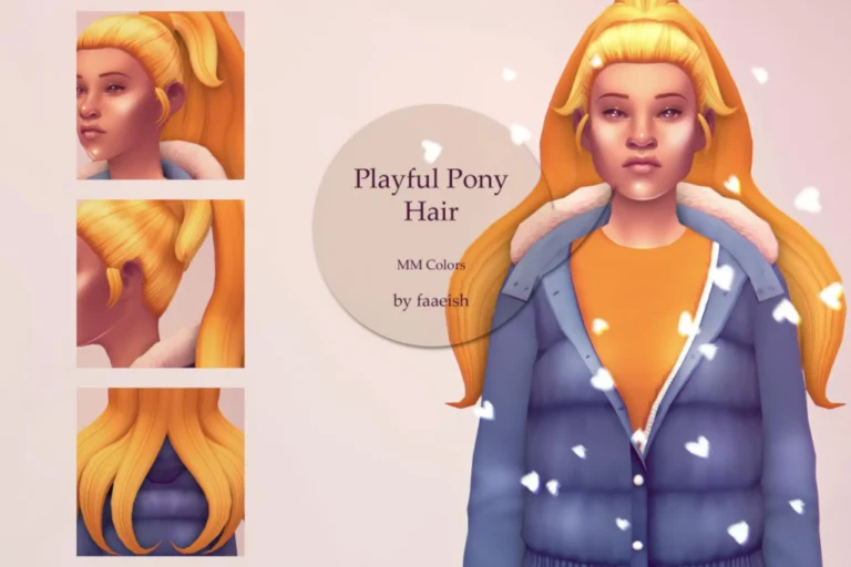 Playful Pony Hair, Rings, and WIP Treasures - MM, Hat Chops, LODS, Free Recolors