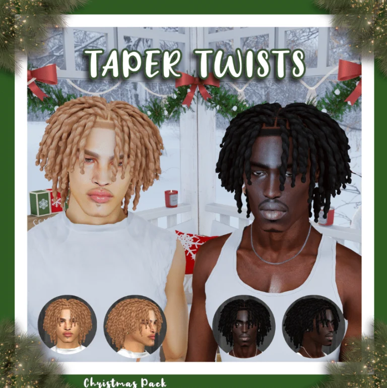 Taper Twist Curly Hairstyle for Male and Female [ALPHA]