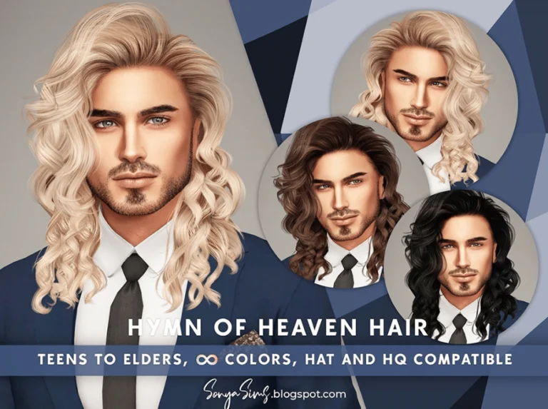 Hymn of Heaven Stylish Curly Hairstyle for Male [ALPHA]