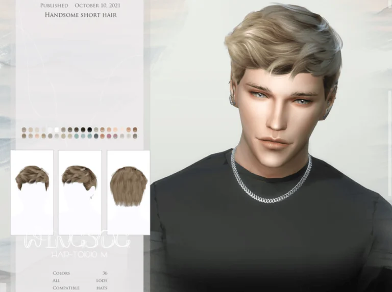 Handsome Short Hair by Wingssims