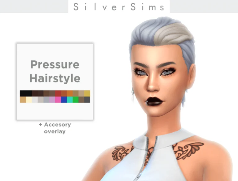 pressure hairstyle for Him & her by SilverSims