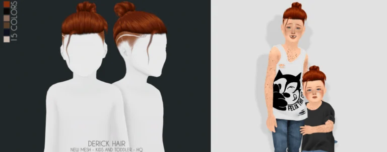 Derick sims 4 male child hair