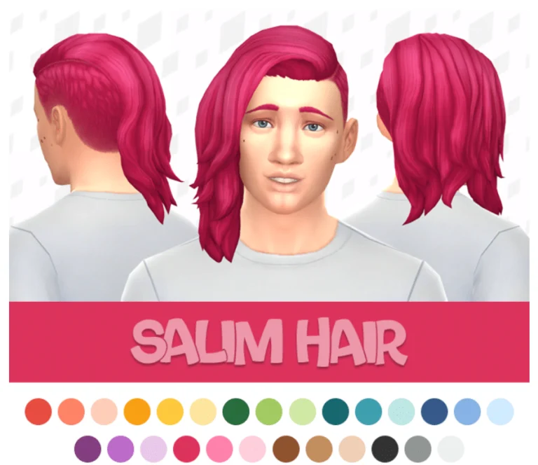 Long Layered Hairstyle with Shaved Side for Male [MM]