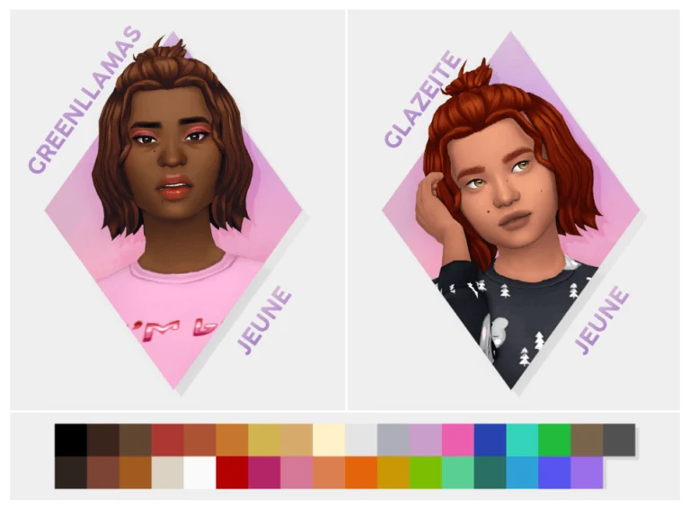 Jeune Maxis Match Recolor by Shytownie