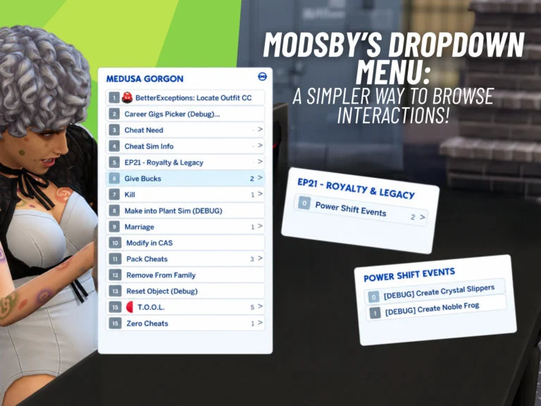 Modsby's Dropdown Menu: An Epic Fix for The Sims 4 UI! 12 Modsbys Dropdown Menu