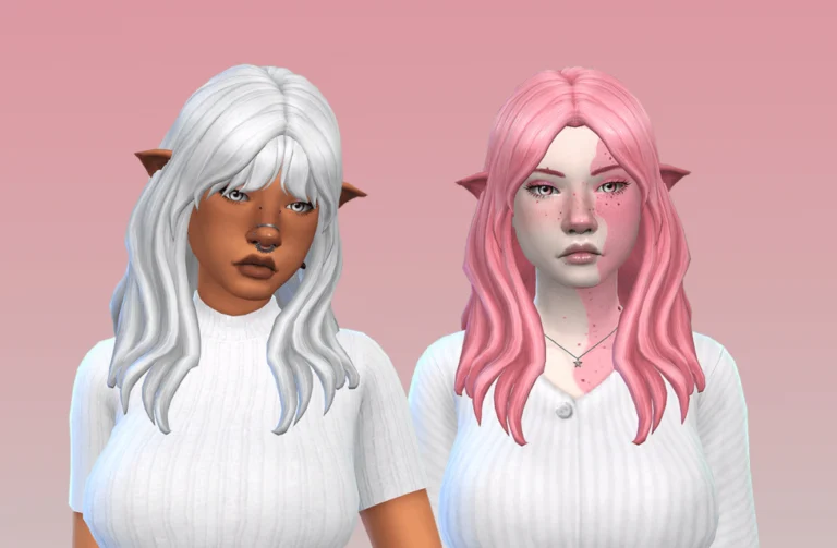 Sims 4 hair recolors Willow + Willa Hairs