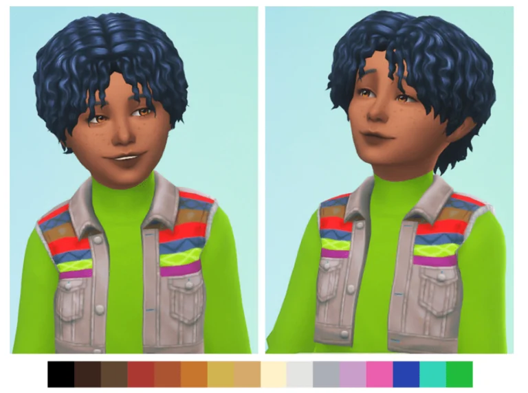 sims 4 male child hair
