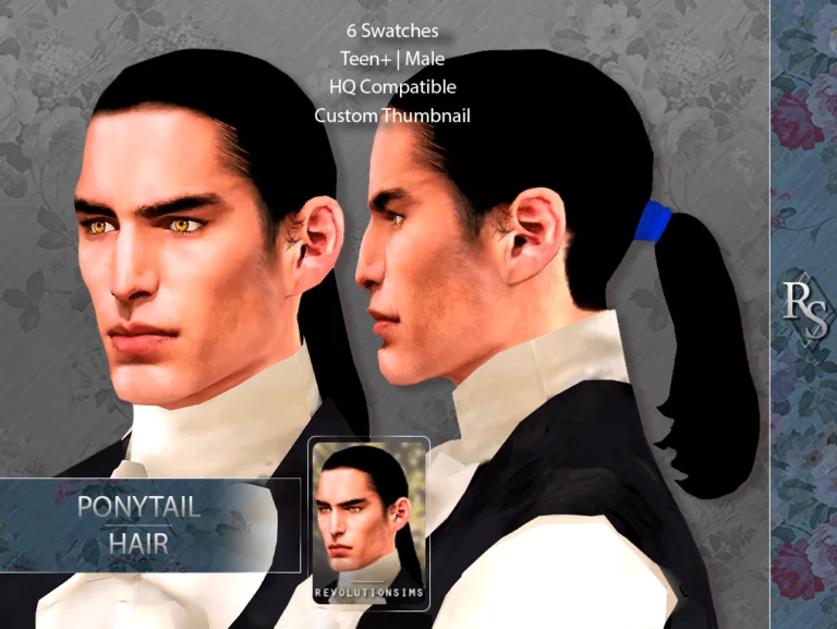 TS4 Ponytail Hair