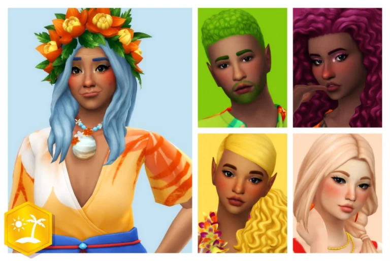 Island Living EP Hair Recolors: Sorbets, Elderberries & Crown Overlay