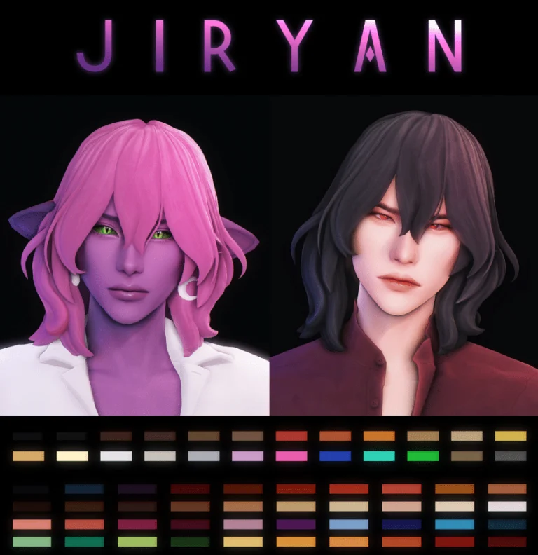Wavy and Messy Hairstyle with Long Bangs for Male and Female [MM]