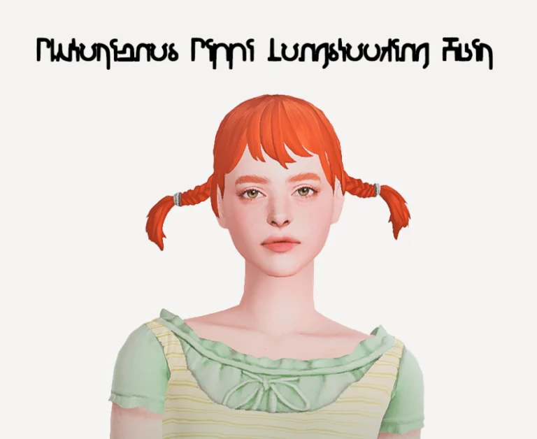 Pippi Longstocking Pigtail Hair [MM]