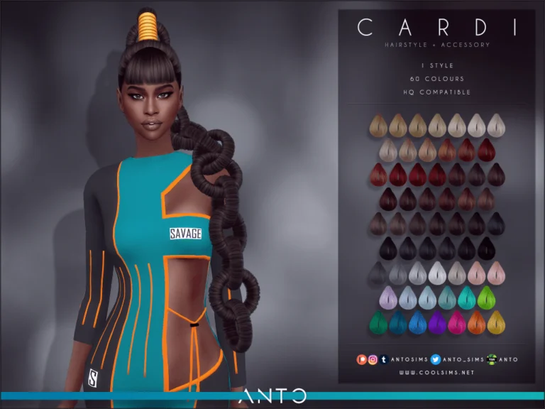 Cardi Hairstyle (Collaboration with SAVAGESIMS)