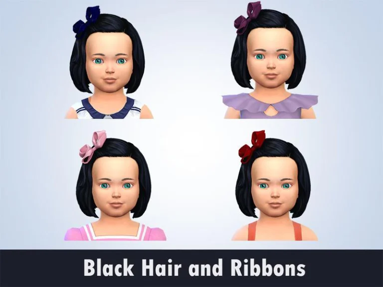 Black Hair And Ribbons