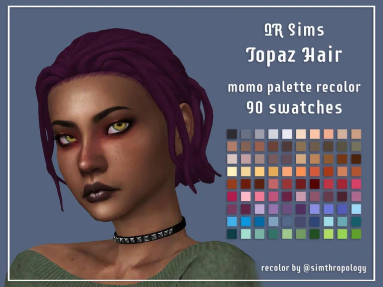 Mesh and Palette Recolor: 90 Swatches for All Frames by @mmoutfitters