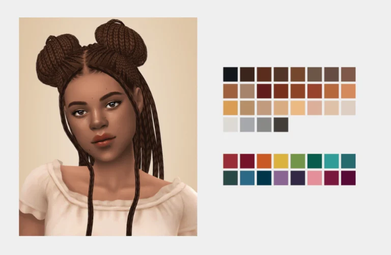 sailor space buns hair recolored