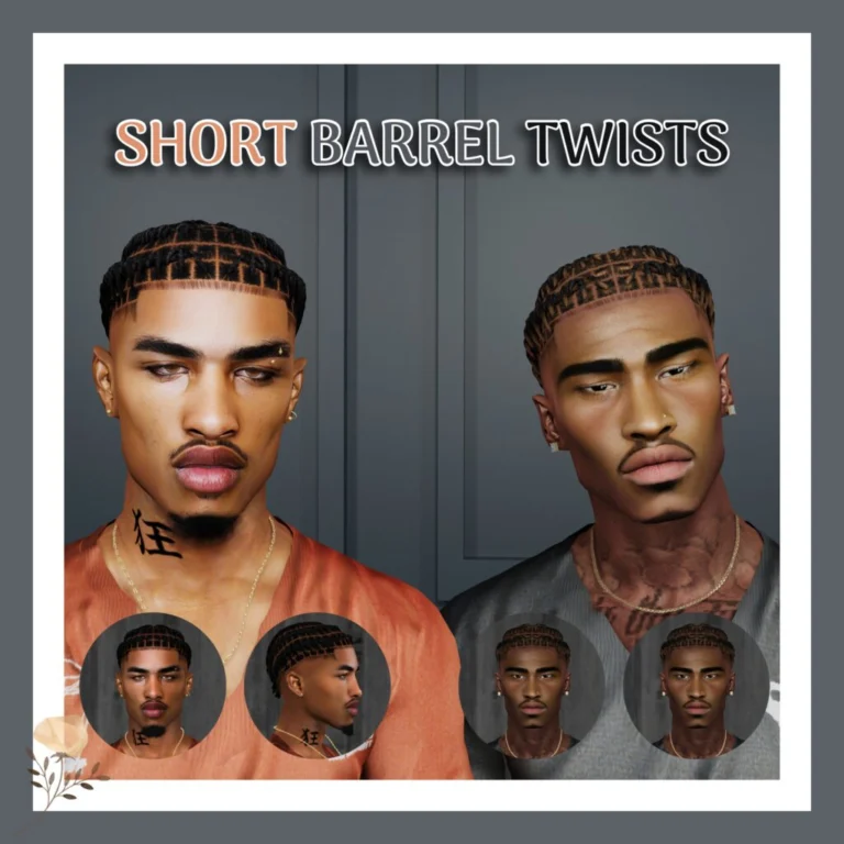 Short Barrel Twists Hair [Alpha]