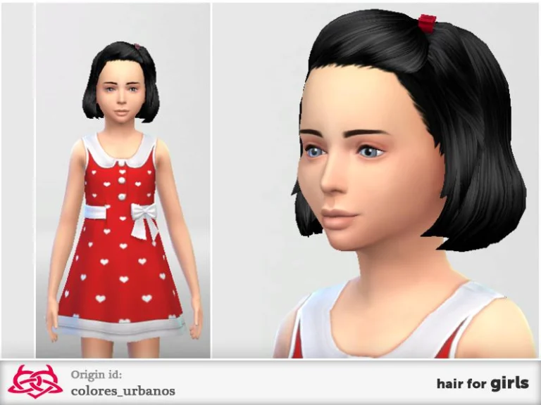 Black Hair With Accessories