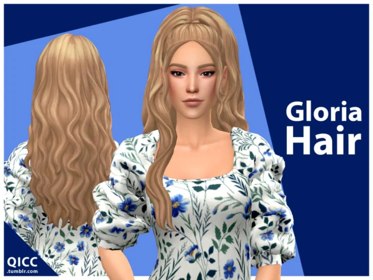 Gloria HairBase: Hat-Friendly, Teen-Elder, 18 EA Swatches, Updated Textures