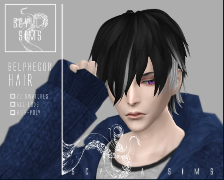 OBEY ME BELPHEGOR HAIR (TS4)