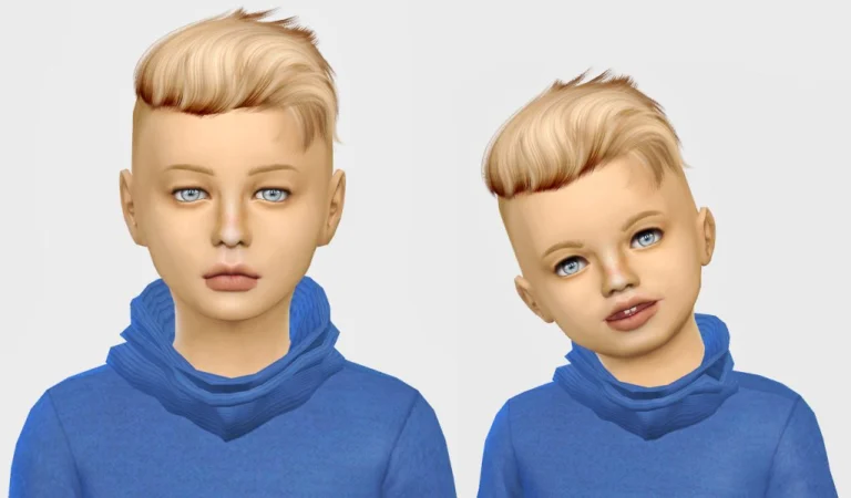 wings swept back hair for kids & toddlers