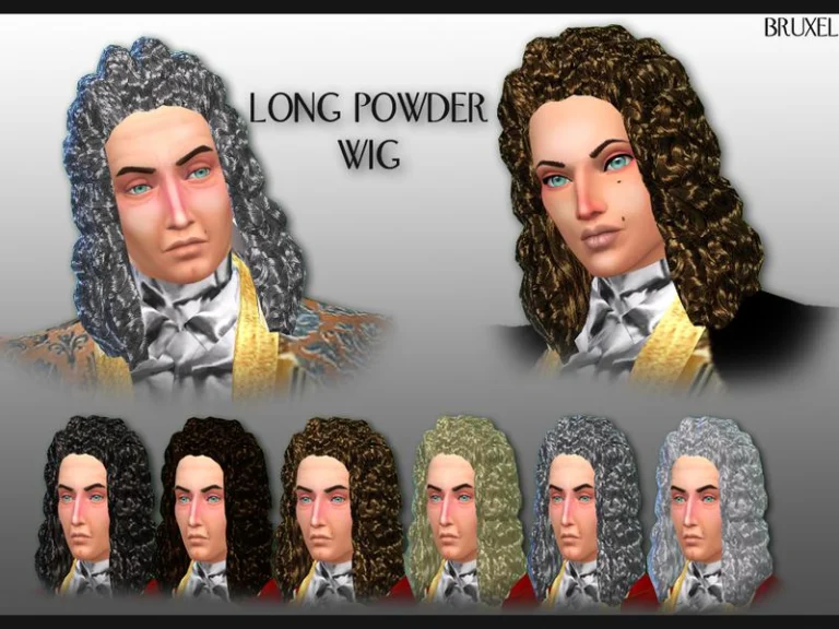 Bruxel – Long Powder Wig