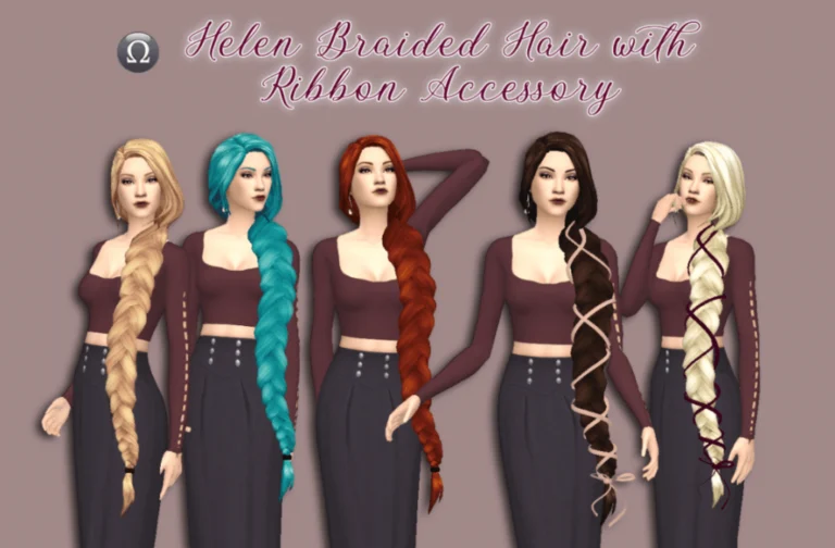 Helen Braided Hair with Ribbon Accessory