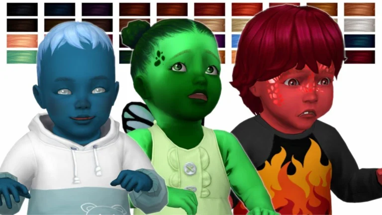 Basegame Infants Hairs in Puppy Crow