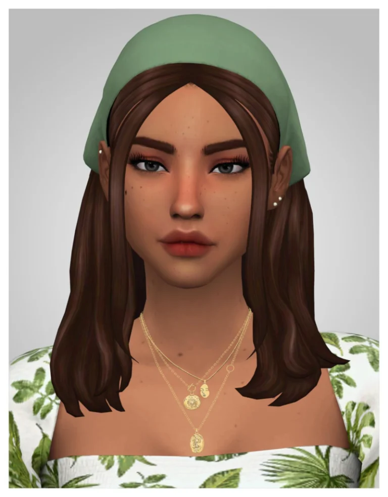 Judith Hair: Base Game, Real Black Texture, EA Swatches, Bangs/No Bangs Options