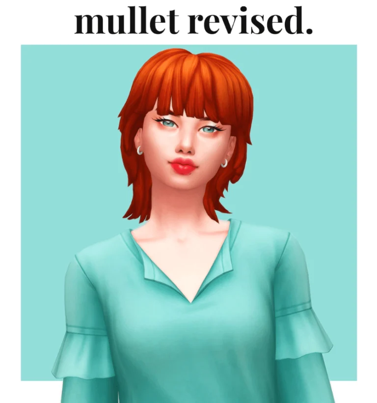 Sims 4 mullet revised