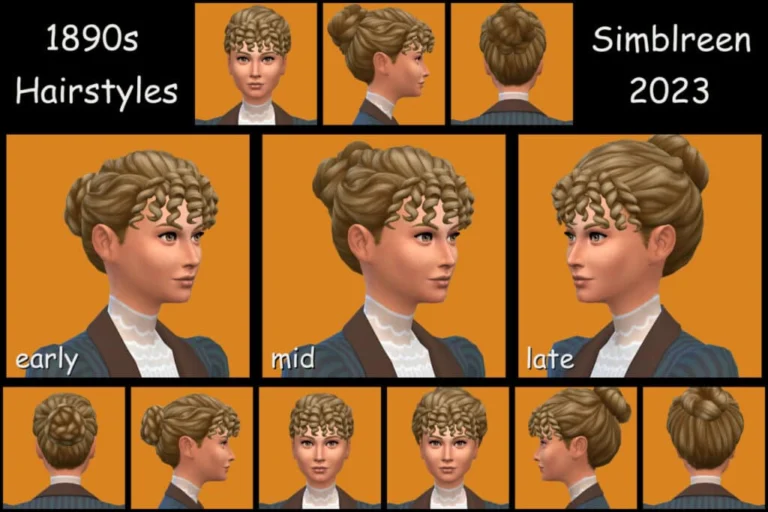 1890s Hair Set