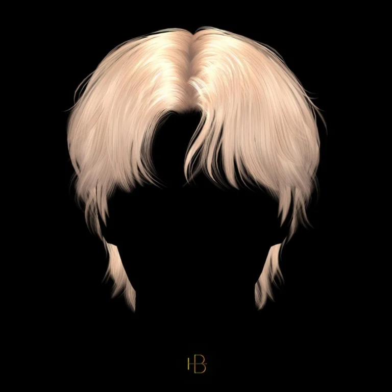 Messy Middle Parted Hair with Bangs for Male [Alpha]