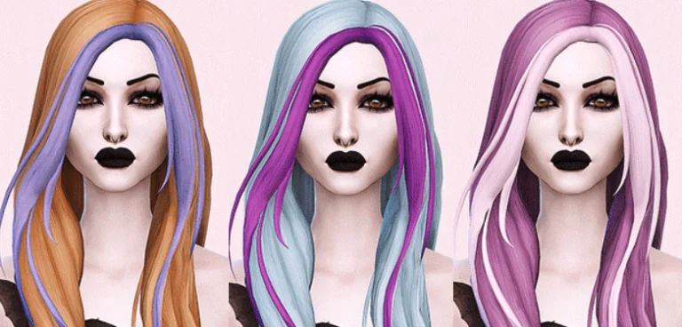Violet Hair + Streaks Accessory