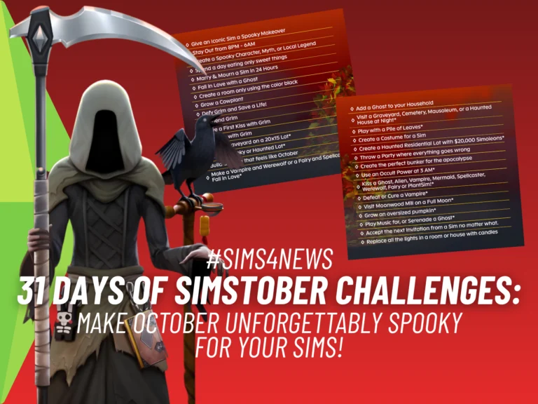 31 Days of Simstober Challenges: Epic Spooky Fun for Sims 4 1 SnootySims 31 Days of Simstober Challenges