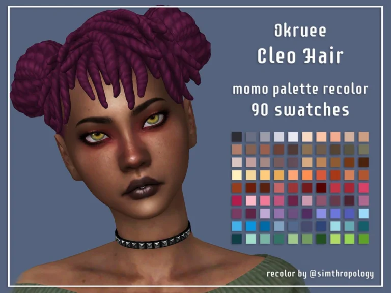 Mesh Recolor: 90 New Swatches for Female Frame by @mmoutfitters