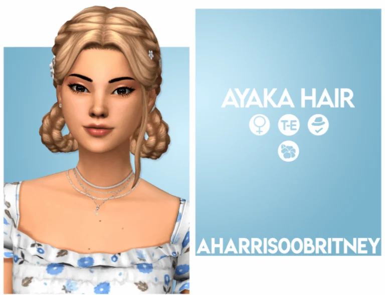 Ayaka Hair - Short Braided Pretzel-like Pigtails