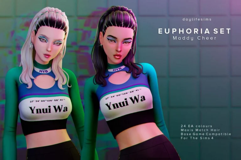 Female Gem-Touched Cheerleader Hairstyle [MM]
