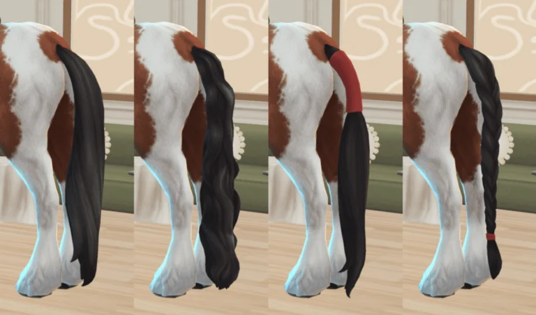 Horse Hair CC: Wavy, Wrapped, & Braided Tails